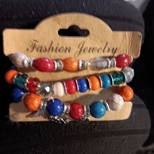 Colorful Beaded Bracelet Set